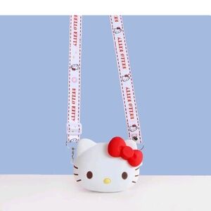 Nwot Hello Kitty White and Red Silicone Shoulder/Crossbody Bag